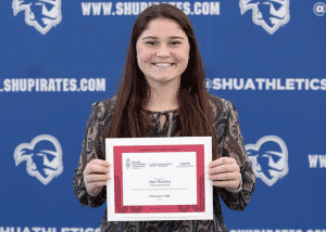 Aine Maseker ’20 earns the 2020 Women in Sports Award