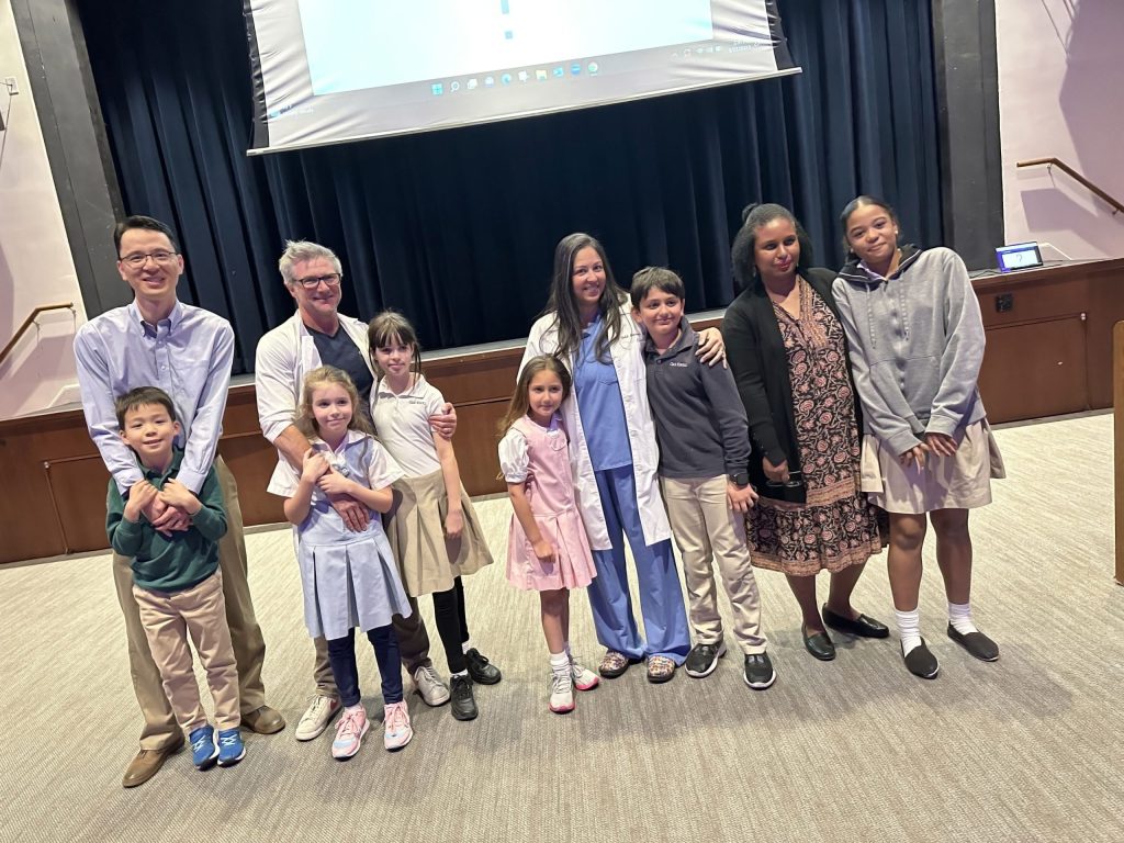 Students in the Lower School attended a special assembly on Monday, March 27, to hear from four parents representing a diverse set of career options. This annual Career Day Assembly culminates a week of age-appropriate career-based activities in K-6 Social Emotional Learning classes and caps off a month of activities in the Lower School commemorating the month's designated value — responsibility.